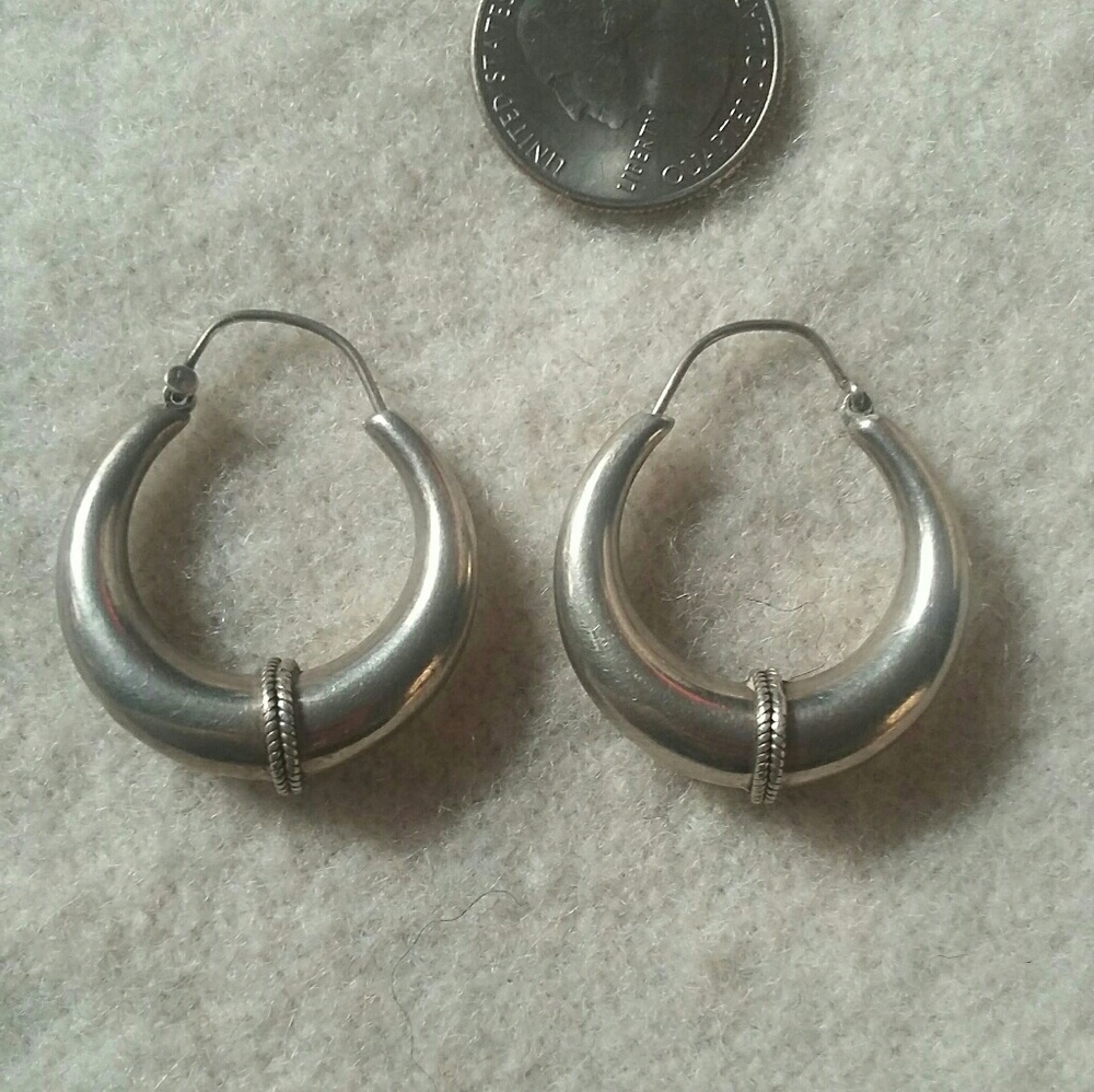 Silver Loop Earrings